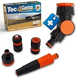 MaJoCompTec® CONNECT-2194 Anschluss Set | Winkelhahnstück für Bewässerungscomputer | Wasser Anschlussgarnitur mit Schlauchkupplung Hahnanschluss Wasserspritze (Gelenkanschluss + Starter-Set)