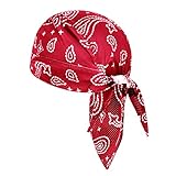 Kopftuch für Herren Damen Bandana Cap Hut Sport Kopfbedeckung Piratenmütze Hip Hop Cap Stirnband Bikertuch Atmungsaktive Fahrradmütze Radsport Motorrad Mütze Hat Helmmütze