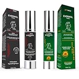 EVERWOL - 1 Set mit 2 Produkten: 1 x Feuchtigkeitscreme und Anti-Aging-Creme (Hyaluronsäure und Kollagen) & 1 x Feuchtigkeitsgel für Herren (Hyaluronsäure, Minze und Gurke)