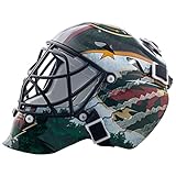 Franklin Sports Eishockey-Sammelartikel Torwart-Helm mini, Design: Logo Einer NHL-Mannschaft, Unisex, 7784F33, Minnesota Wild, Einheitsgröße