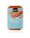 Beste Vegane Salami 3x100g - Nur 5,33€ pro 100g - Beste Qualität - Würzig und aromatisch - Gentechnikfrei, vegan, günstig - Planeo (Baguette Salami)