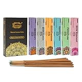 raajsee 100% Bio-Räucherstäbchen-handgerollt -6er-Pack je 15 Gramm- Frei von Chemikalien - Perfekt für Kirche,Aromatherapie,Entspannung,Meditation,Positivität und sinnliche Therapie