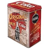 Nostalgic-Art Retro Vorratsdose L, 3 l, Coca-Cola – Original Coke Highway 66 – Geschenk-Idee für Coke-Fans, Original Lizenzprodukt (OLP), Große Kaffee-Dose aus Blech, Vintage Design