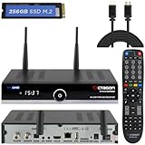 OCTAGON SF8008 UHD 4K Supreme Twin Sat Receiver + 256GB Festplatte INTERN + NONIC HDMI Kabel, 2X DVB-S2X Tuner, E2 Linux & Define OS, mit PVR Aufnahmefunktion, M.2 M Key, Gigabit LAN, WiFi WLAN