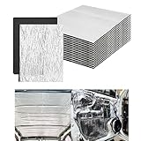 Vibrationsdämpfendes Material für Auto, 10 Stück, wärmeisolierende Matratze – Aluminiumfolie für Auspuffanlage Motor | Tür, Boden, Kofferraum, Dach, Radbögen