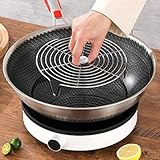 Gettimore Edelstahl Dampfgarer Rack für Töpfe, Woks und Kochgeschirr, Mehrzweck-Kühl- und Grillschale, rostfrei, spülmaschinenfest