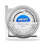 AMTAST Winkelsucher Magnetischer Winkelsucher Mini-Neigungsmesser Professionelle Winkelmesser Messinstrumente Neigungspegelmesser Winkelmesser-Messgerät für den privaten und industriellen Gebrauch