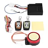 Système d'alarme de Moto,125db12V Système d'alarme Universel de Sécurité Antivol de Moto sans Fil de Moto avec 2 Moteurs de Contrôle à Distance