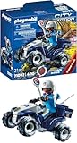 PLAYMOBIL | City Action | Polizei-Speed Quad mit Rückzugsmotor | Spielzeug für Kinder ab 4 Jahren | 71092
