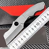 Klappmesser 6.7' Scharfe Titan Taschenmesser premium, Titanlegierung metall, cv edelstahl, tragbare camping messer, Edc outdoor messer, survival jagdmesser einhandmesser, tanto mechanische faltmesser