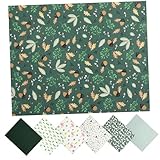 WEKAMOS 7 Blätter Teiliges Patchwork Stoffpaket Baumwolle Bedruckt Vielseitige DIY Stoffstreifen für Nähen Quilten Basteln Handgemachte Taschen Kissen Puppenkleidung Atmungsaktiv