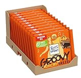 Ritter Sport Crunchy Brezel, Vollmilchschokolade mit knusprigen Brezelstückchen, Schokoladen-Klassiker zum Teilen mit Freunden, 11 x 100g Tafeln