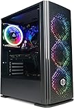 CYBERPOWERPC Wyvern Gaming-PC - AMD Ryzen 5 4500, Nvidia RTX 4060 8GB, 16GB RAM, 500GB NVMe SSD, 650W PSU, Windows 11, Blaze RGB