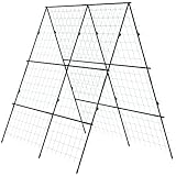 Outsunny Rankgitter aus Metall zum Stecken rostfrei Rankhilfe für Kletterpflanzen Gurken Spalier 180x100x180cm Rosenbogen Garten Spalier für Tomaten, Gemüse Blumen Kletterpflanzen Grün