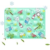 Kühlmatte für Katzen, Kühlmatte für Hunde, Kühlkissen für Katzen im Innenbereich, Sommerkühlmatte und Schlafkissen, Wasseraufnahme-Teil