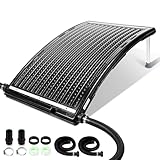 Gimisgu Sonnenkollektor Solar Poolheizung, Solarheizung 110x69x14cm Maximaler Durchfluss 10000 L/h, Pool Heizungen Solaranlage für Warmwasser, Gartendusche, Pool