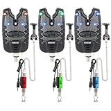 Karpfenangeln Bissanzeiger und Swinger-Set, wasserabweisend, blaue LED (1142)