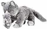 Heunec 284173 Gatto Katzen Plüschtier, Grau