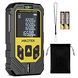 Nikotek Laser Entfernungsmesser 50m, Digitales Laser Entfernungsmesse mit Pythagoras/Abstand/Fläche/Volumen Messungen, M/In/Ft, 2X 1,5-V Batterien, IP54, Schutztasche