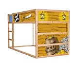 Stikkipix Piraten Möbelsticker/Aufkleber für das Hochbett KURA von IKEA - IM12 - Möbel Nicht Inklusive