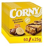 Müsliriegel | Corny Classic Schoko-Banane | Mit Schokolade und Banane | Multipack 60x25g