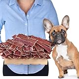 Natürliches Rinderdörrfleisch für Hunde - Proteinreicher Premium Hundesnack, Ideal für Zahnpfleg (1 kg (1er Pack))