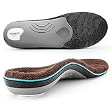 VALSOLE Wolle winter Orthopädische einlegesohlen Damen & Herren Warm Arbeitsschuhe Einlegesohlen (Braun)