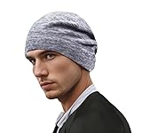 WANSSY® Laufmütze Rennmütze Herren Damen Mütze Beanie Unisex Radmütze Sportmütze Thermo Skifahren Joggen Radfahren Motorradfahren (Polyester, Schwarz)