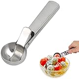 PIQIUQIU Eisportionierer 18x4x3,5cm Eislöffel Professionellen Gebrauch Ideal für Eiscreme Melone Fleischbällchen Teige, Kartoffelpüree oder Melonenbälle