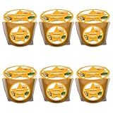 pajoma® Mini Duftkerze 6er-Set, Weihnachtsduft - Weihnachten Edition | 45g Wachsgewicht, Brenndauer: 10 Stunden, in edler Geschenkverpackung | Premium Qualität