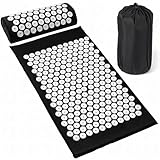 Retoo Akupressurmatten-Set, Akupressur-Set mit Kissen gegen Nacken und Rückenschmerzen, für Kopf- und Nackenschmerzen, Akupressurkissen ideal für Frauen und Männer, Massagematte