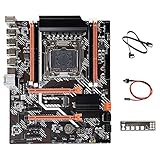 suoera X99T Motherboard+SATA-Kabel+Switch-Kabel+Baffle LGA2011 V3 M.2 NVME NGFF UnterstüTzt DDR3 4X16G UnterstüTzt E5 2666 2673 V3 CPU