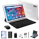 KADYBE 2023 Tablet 10 Zoll, 4 GB RAM + 128 GB ROM (TF 1TB), Tablets 5G WiFi Octa-Core 2.0 GHz | 5+13 MP | 1,8GHz | 7000 mAh |, Tablet mit Tastatur und Maus, 2 Jahre Garantie - (silbrig…