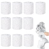 XINFAQAQ Gipsbinden 10er Set, Gipsbinden zum Basteln, 5 cm x 2,7 m Babybauch Gipsabdruck, Gipsbinde Rolle, Gips Abdruck Binden, Schnelltrocknend zum Basteln und Modellbau Geeignet