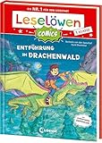 Leselöwen Comics 1. Klasse - Entführung im Drachenwald: Jetzt als Comic-Buch! - Die Nr. 1 für den Lesestart - Mit Leselernschrift ABeZeh - Erstlesebuch für Kinder ab 6 Jahren