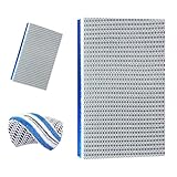 Jushion 8D Filterwatte Filterschaum für Aquarienfilter, Filterschaum Filterpads, Filterwatte aquarium Biochemischer Watte Wabenstruktur, Replacement filtermatte Hoher Dichte Verdicken Mehrschichtig