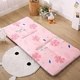 Japanische Tatami-Matratze, japanische Bodenmatratze, Futon-Matratze, superweich, zottelig, aufrollbar, dicke Bodenmatratze, Studentenwohnheim-Matratze, platzsparend