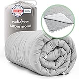 Welldora OPTICLIMA Allergiker Bettdecke 135x200 | Fachärztlich getestet & Oeko-Tex | Zweiteilige Sommerdecke & Winterdecke | 4 Jahreszeiten Bettdecken mit Druckknöpfen | Premium Duvet 135x200cm