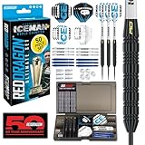 RED DRAGON Darts – Gerwyn Price Iceman – Professionelles Dartset. Ultimatives 50-teiliges Dartset mit Dartpfeilen und Zubehör
