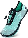 Mabove Damen Barfussschuhe Badeschuhe Strandschuhe Schwimmschuhe Wasserschuhe Aquaschuhe für Wassersport Outdoor Fitnessschuhe Trekking(Blau 1924,38 EU)