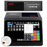 Olympia T110 Registrierkasse Touch | Kasse ideal für Gastronomie und Handel | Touchdisplay 10.1 Zoll | Thermodrucker für 80 mm breite Bons | Touchkasse | EC-Terminal-Ready | grafisches Bonlogo