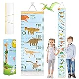 ouhos Messlatte Kinder Größenmesser Kinder Wachstum Messlatte Aufrollbare Wandbehang Höhenmesser Abnehmbare Leinwand Messleite Lineal für Baby Kinderzimmer Schlafzimmer Wanddekoration mit Box