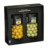 LAKRIDS BY BÜLOW - Geschenkbox 2er Set (B+C) · Passion Fruit & Sour Strawberry · Gourmet Lakritze umhüllt von Schokolade in hochwertiger Geschenkbox