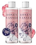 Rosenwasser Gesichtswasser 2x500ml Monte Nativo (1L) - Rose water for face 100% Natürliche Gesichtspflege - Gesichtstoner - Gesichtsreinigung - Porenreiniger Gesicht - Anti Pickel Naturkosmetik