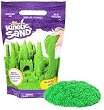 Kinetic Sand - Grüner Sand im Beutel, 907 g, original magischer Sand aus Schweden für Indoor-Sandspiel, für Kinder ab 3 Jahren, fördert Feinmotorik, wiederverschließbar