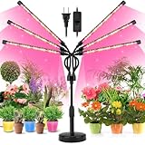 YIKEDAN Pflanzenlampe LED, Pflanzenlicht, 108 LEDs Pflanzenleuchte Wachsen licht Vollspektrum für Zimmerpflanzen mit 360° Schwanenhals, 6 Köpfe Grow Lampe für Pflanzen