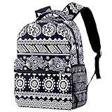 Laptop-Rucksack mit Totenkopf-Motiv, mit verstellbarem Gurt, Rot