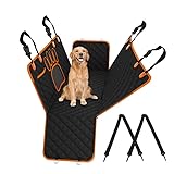 YOFAB Autoschondecke Hund Rücksitz für BMW 2 Series 2014–2025, Hundeschutz Auto Rückbank mit Seitenschutz und Sichtfenster, Wasserdicht Rücksitzschoner Hund,A Black