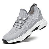 Generisch Elevate Schuhe Herren 6 8 10cm Unisex Elevator Schuhe Höhenverstellbare Elevateshoes Plateau Unsichtbare Casual Height Booster Mesh Walking Hohe Sneaker