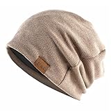 Djfkey Beanie Mütze Herren Kopfbedeckung Dünne Strickmütze Damen Flexibler Freizeithut Leichte Chemo (DE/NL/SE/PL, Alphanumerisch, Einheitsgröße, Khaki)